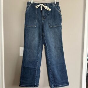 Judy Blue Wide Leg Jeans with Drawstring